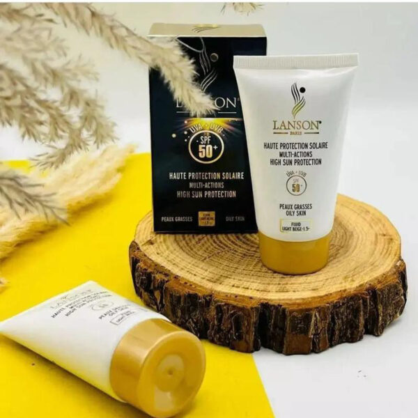 کرم ضدآفتاب رنگی لانسون SPF50 مدل مولتی اکشن شماره 1.5، مناسب پوست‌های چرب، حجم 40 میلی‌لیتر