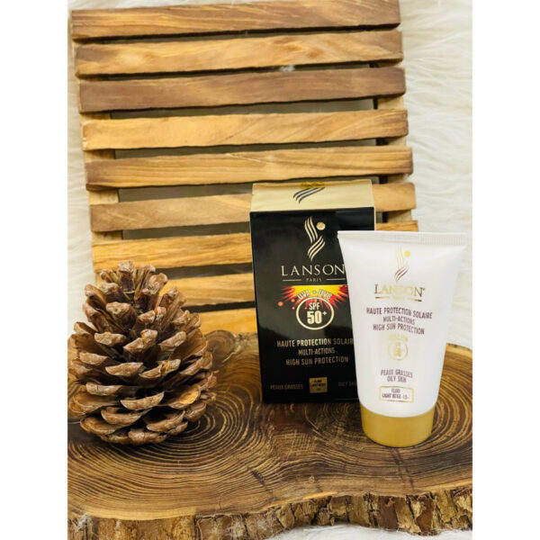 کرم ضدآفتاب رنگی لانسون SPF50 مدل مولتی اکشن شماره 1.5، مناسب پوست‌های چرب، حجم 40 میلی‌لیتر