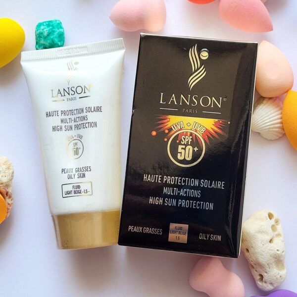 کرم ضدآفتاب رنگی لانسون SPF50 مدل مولتی اکشن شماره 1.5، مناسب پوست‌های چرب، حجم 40 میلی‌لیتر